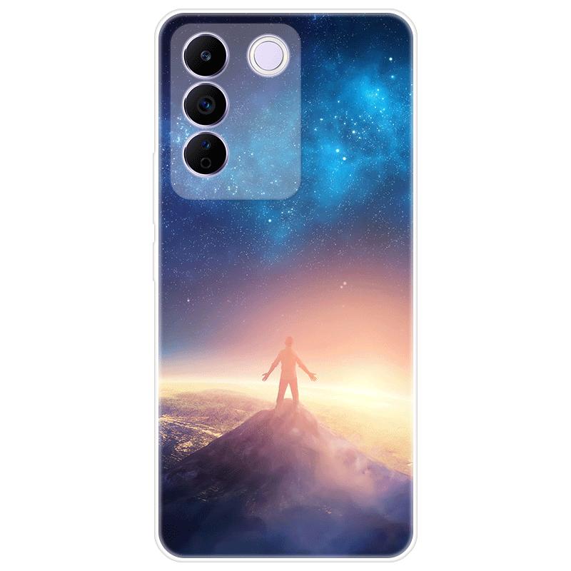 For Vivo V27e V 27e Case Soft Silicone Back Cover Cartoon Phone Case Diversification