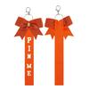 Pack of 8 Elegant Glitter Cheerleader Keychain Accessories Rhinestones Cheer Bowknot Ribbon Sports Team Spirit Gifts