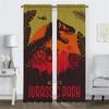 Jurassics Parks Tulle for Bedroom Home Interior Curtains for Living Room Partition Blackout Curtain Halloween Decoration Shades