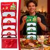 Christmas Money Holder Cards DIY Festive 6-Slot Holiday Greeting Card New Year Winter Holiday Money Clip For Adults Lovers