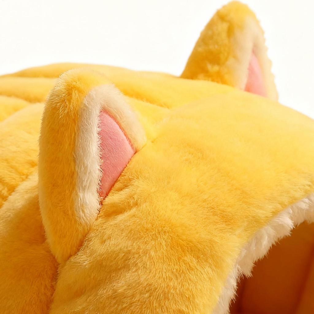 Cat Bed Cave Semi-Enclosed Dome Shape Winter Warm Shelter Warm Cat Bed For Animal Kittens Indoor Bedroom Balcony Apartment Home