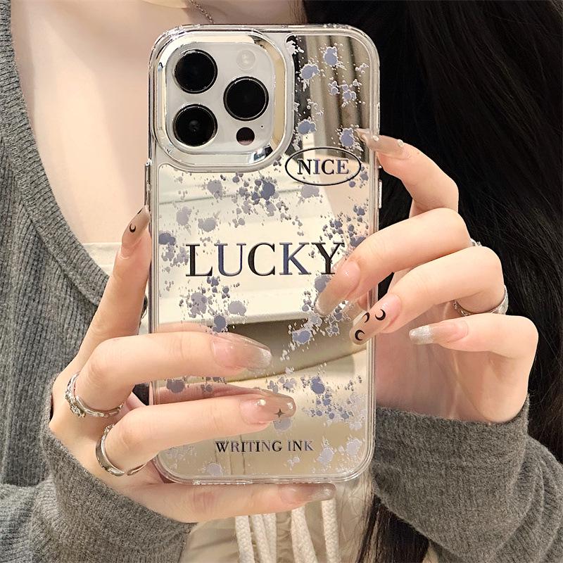 Zhitai Silicone Mirror Case for iPhone 15 Pro Max/14/13 Pro/12