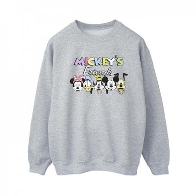 Moletom feminino / feminino Mickey Mouse e amigos enfrenta