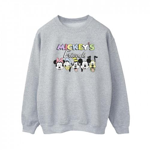 Disney Women's / Mickey Mouse And Friends Faces Sweatshirt Extra Large