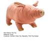 Juguete de Perro Cerdo Relleno Peluche Chirriante Animal Juguete Masticable para Perro Cerdo Rosa Perro Juguete para Acurrucarse para Cachorro Alivio de la Ansiedad por la Dentición