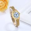 Women's Analog Watch Waterproof Stainless Steel Elastic Band Simple Cute Stylish Casual Business Fashion Watch Gold Women's Accessories Birthday
