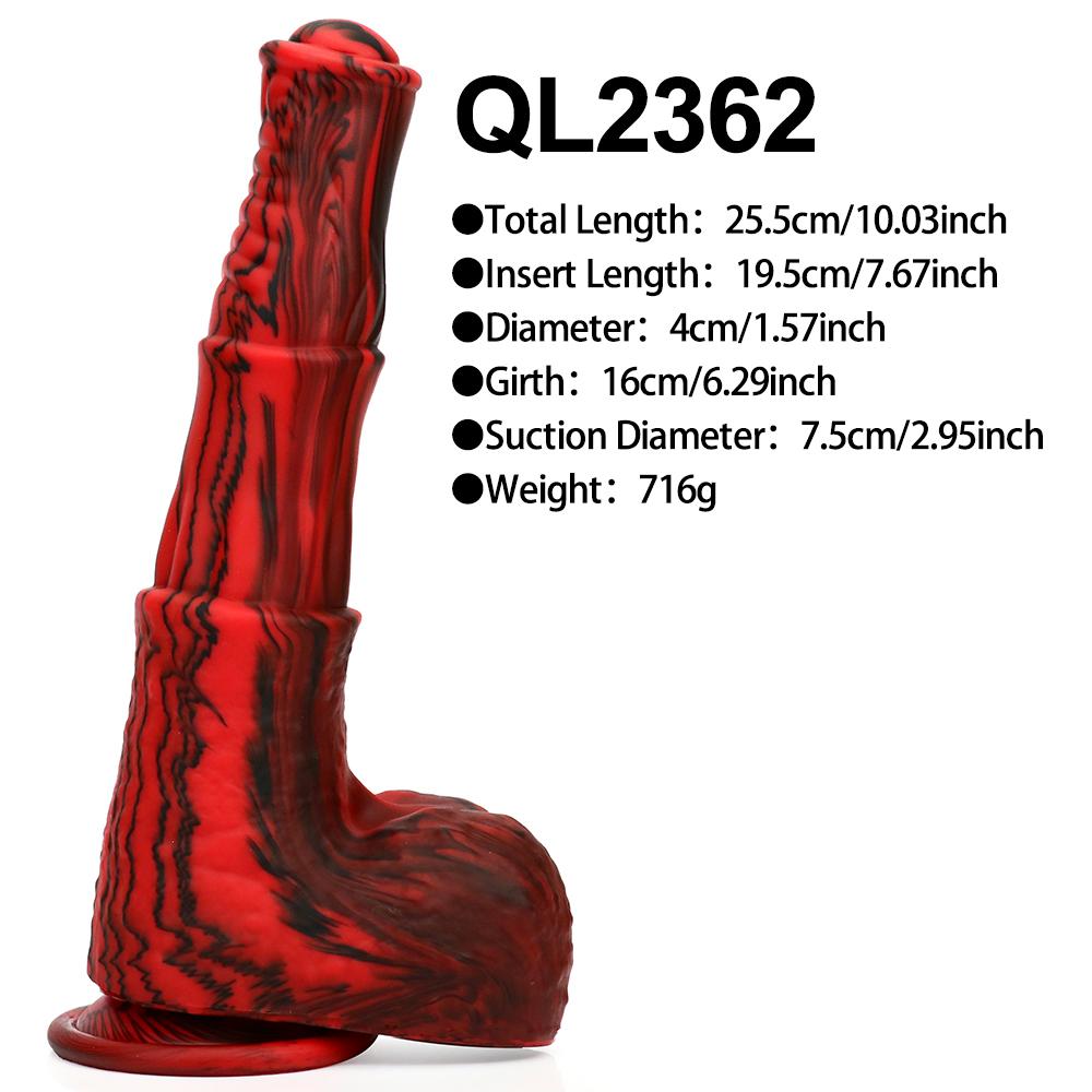 Silicone Horse Dildo With Sucker Fantasy Animal Penis Sex Toy For Women Clit Massage Stimulate Female  Anal Plug