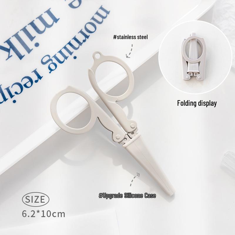 Morandi Foldable Mini Stainless Steel Scissors for Paper Cutting