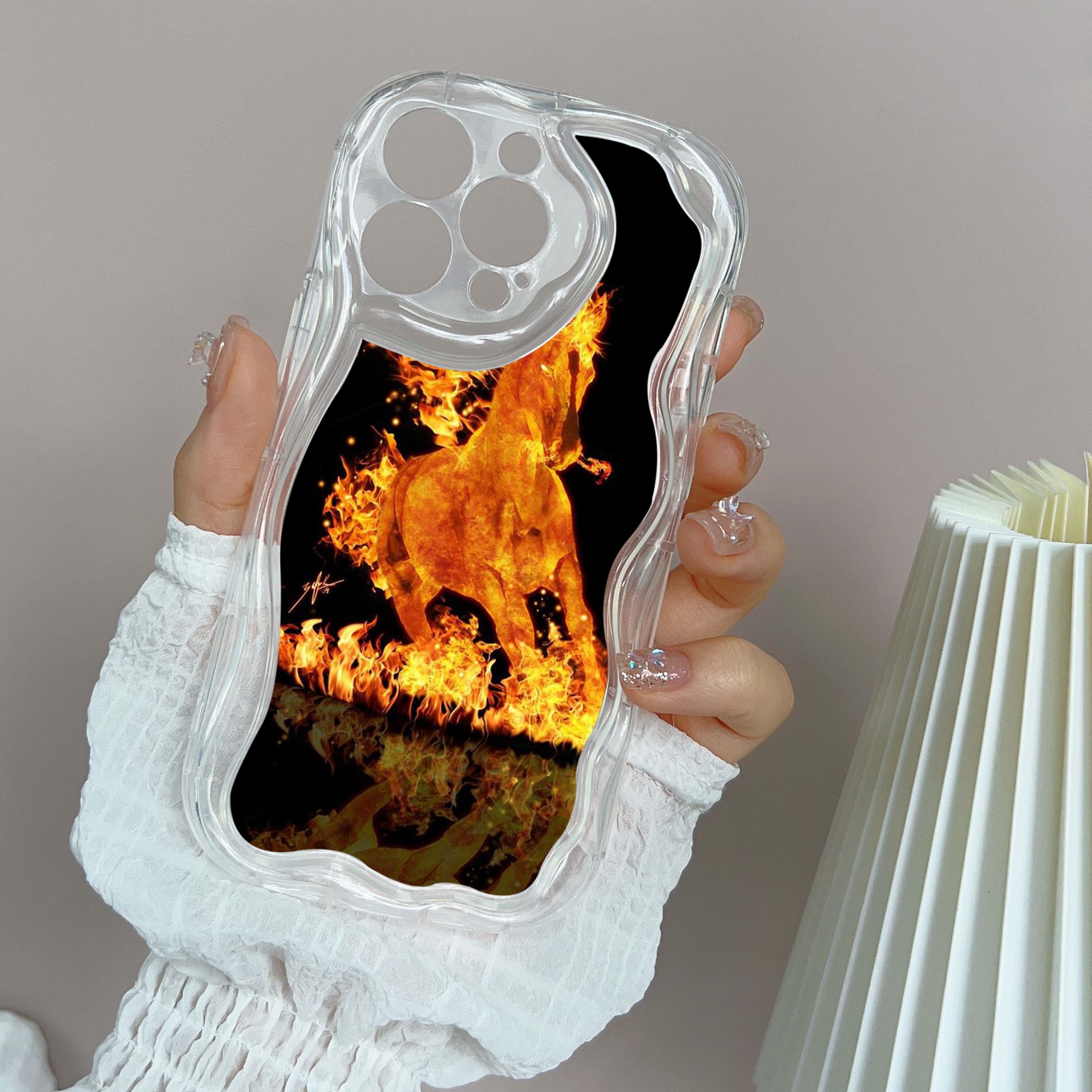 

Чехлы для телефонов LZ2 Bath fire rebirth с изображением тигра и лошади, прозрачные, мягкие, волнистые, для iPhone 15, 13, Pro Max, 12, mini, 14, 8, Plus, XS Max, XR, 6, защитная задняя крышка for iPhone 15 Plus
