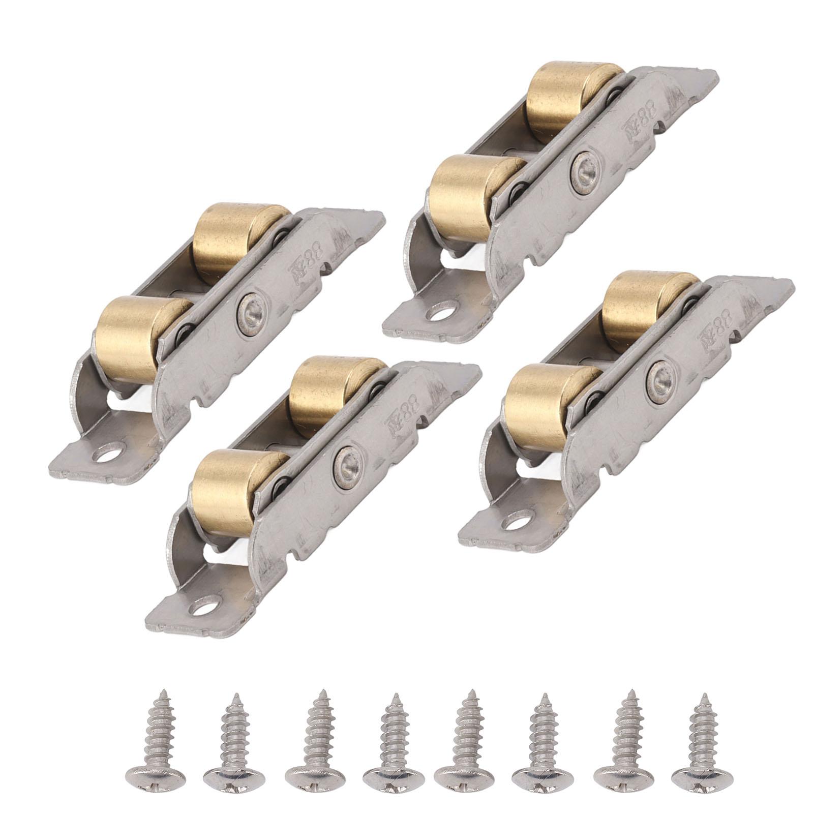 

4 Set Sliding Patio Door Rollers Replacement Sliding Door Roller Assembly 88 Type Bearing for Home and Office Double