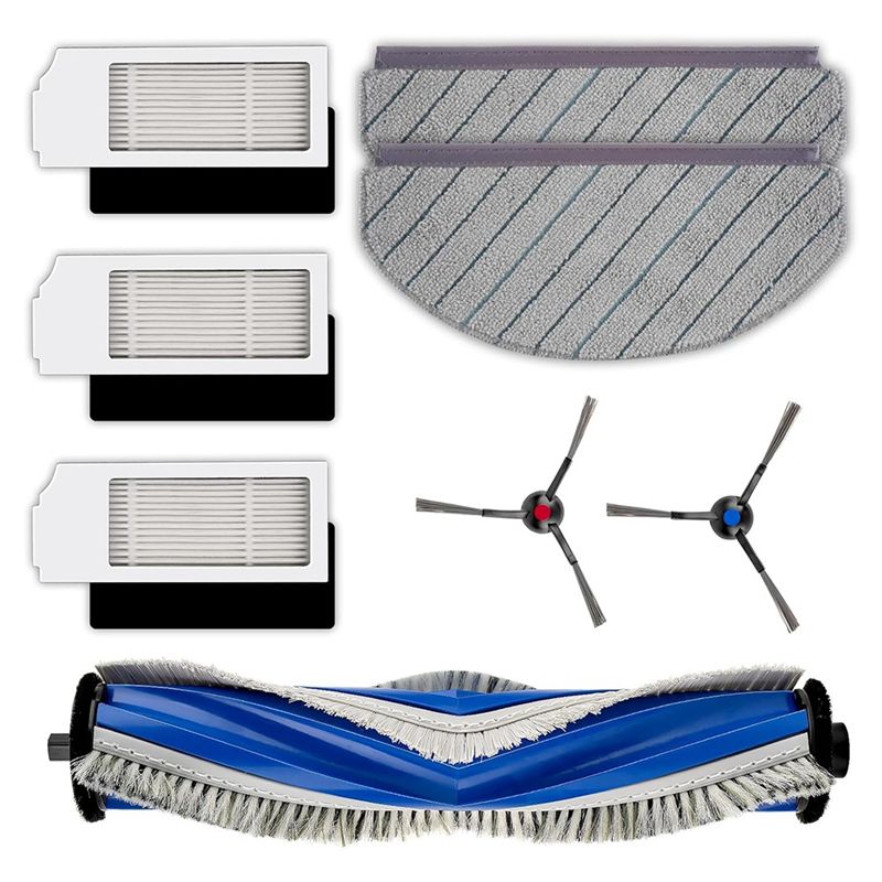 ABIY For ECOVACS DEEBOT N20 Pro Plus Roller Brush Side Brushes Robot Vacuum Accessories Kit
