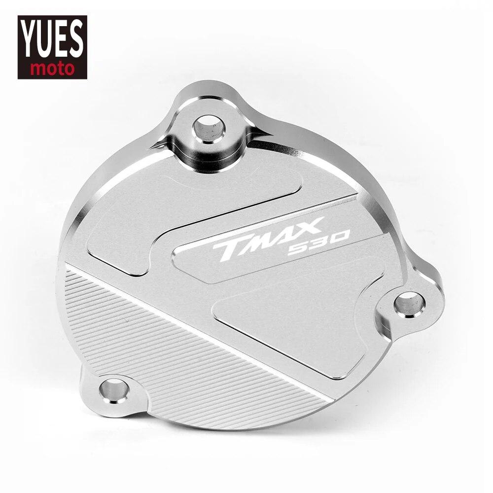 Motorrad Zubehör CNC Rahmen Loch Front Antriebswelle Abdeckung Schutz Schutz Für Yamaha TMAX 530 SX DX 2012-
