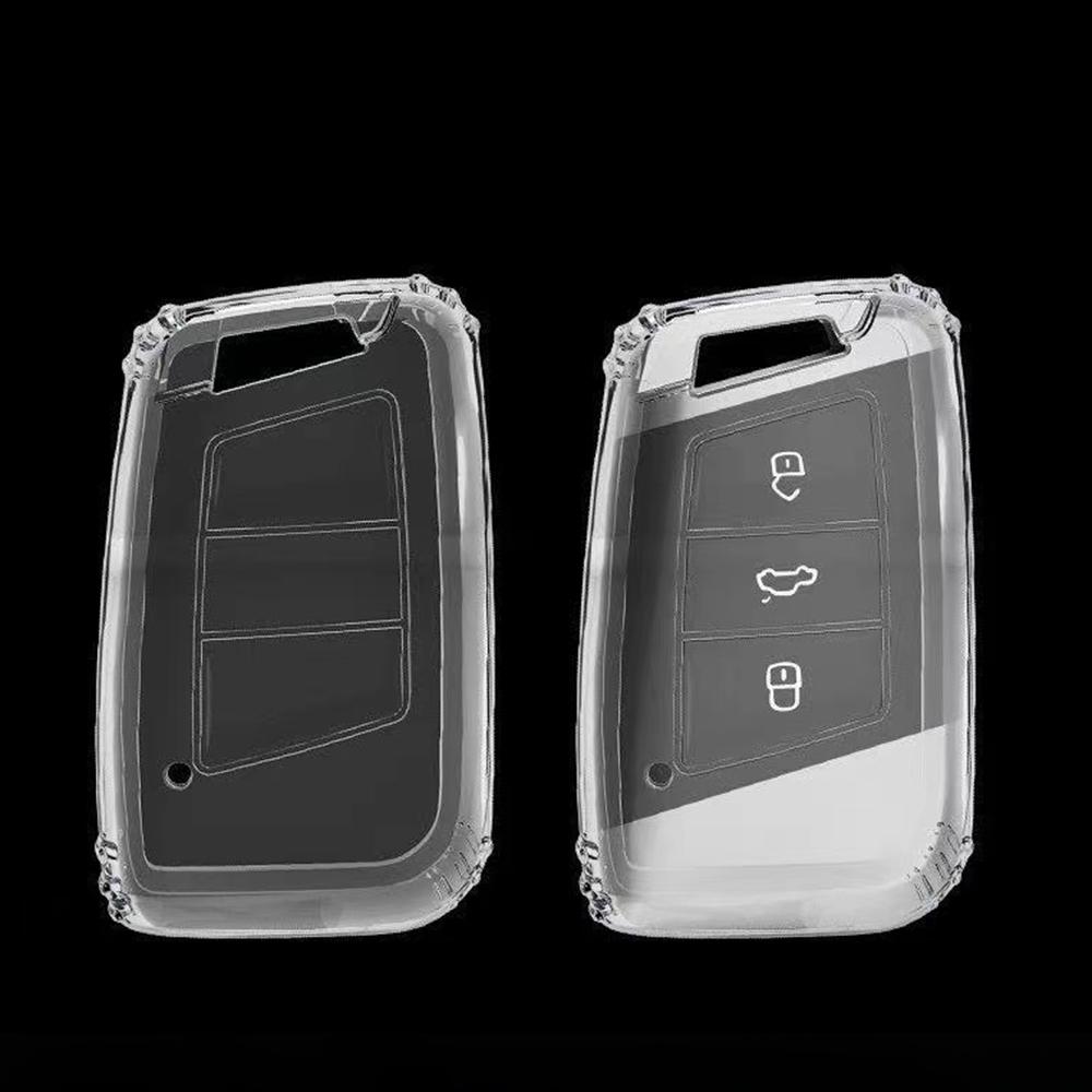 

Защитный чехол для VW Passat B8 Magotan Taos для Skoda Fabia Superb A7 Kodiaq Seat Ateca Smart Keyless Key Cover Transparent TPU