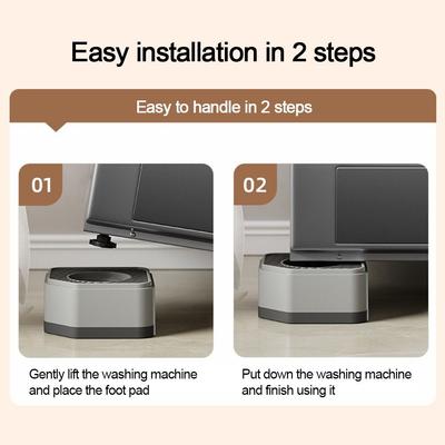 4pcs Set Anti Slip Washer and Dryer Pedestals Noise Cancelling Height Extenders Foot Pads Shock Absorption Stable