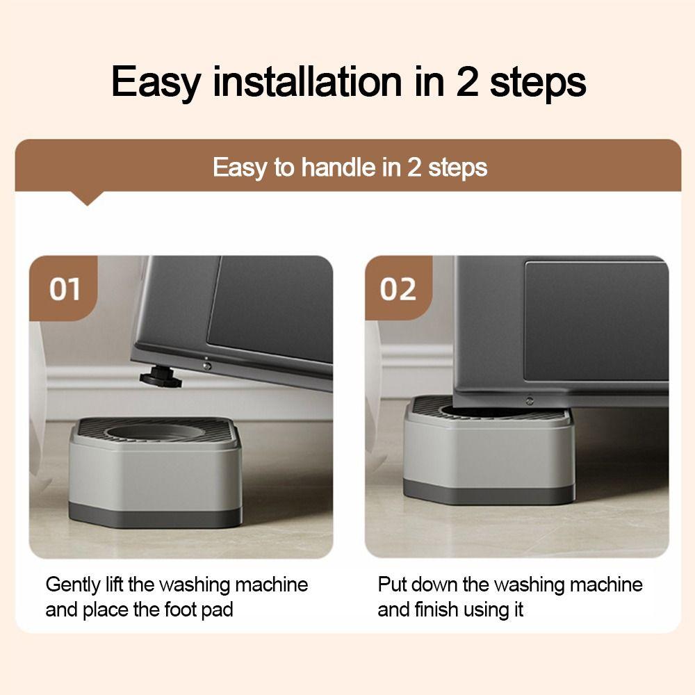 4pcs Set Height Extenders Washer and Dryer Pedestals Anti Slip Foot Pads  for Washing Machine