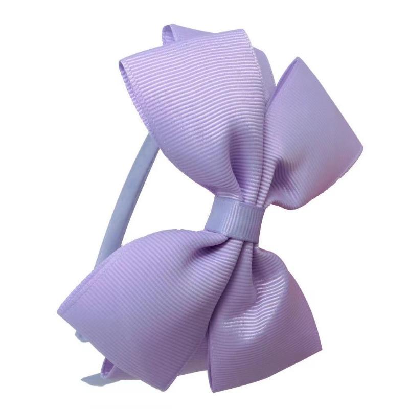 

1 шт. Лента ручной работы банты для волос повязки для девочек 20 цветов милый бант однотонный ободок головной убор детские аксессуары для волос one size