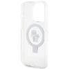 Karl Lagerfeld Klhmp13Lhmrskch Iphone 13 Pro / 13 6.1 Biały/White Hardcase Ring Stand Karl&Choupettte Magsafe