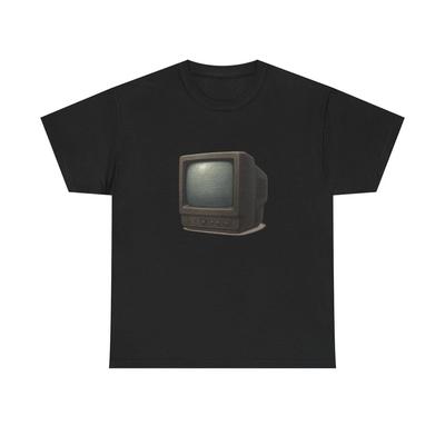 Unisex Adult T Shirt Retro CRT Tube TV 90s Screen Art