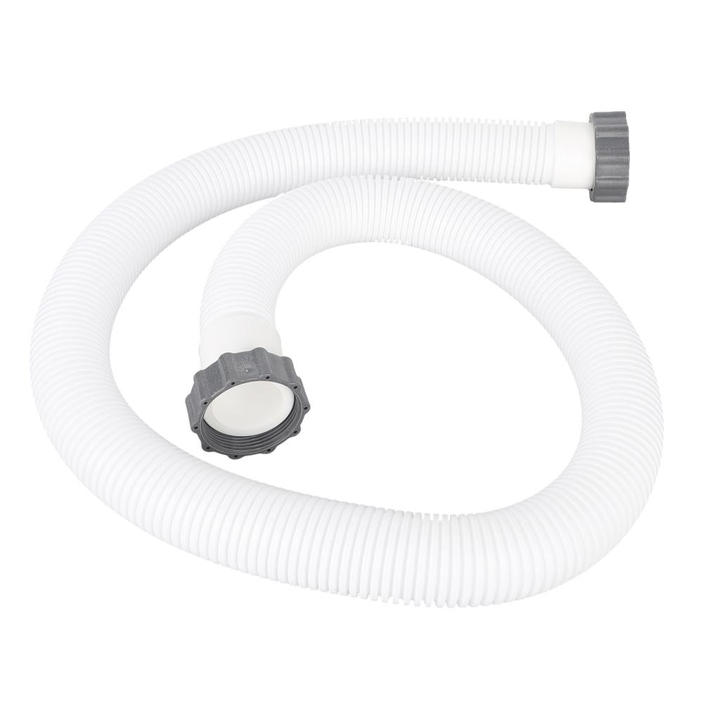 Für Intex Weichwandpools 29060E Schlauch & Mutter Set 1,5 Zoll Durchmesser Zubehörschlauch 59 Zoll Länge Schnelle und einfache Installation