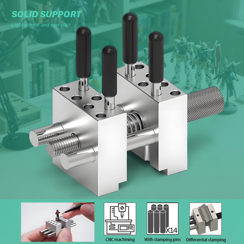 Mini Portable Workbench Vice Hand Vise Handheld Jig Metal Precision Bench Vise Military Model Coloring Sanding Remodeling Tool