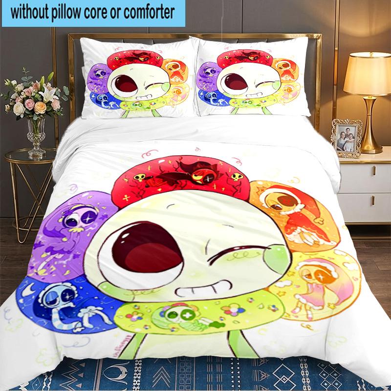 Colorful Cartoon Dandy 3PCS Bedding set,Ideal for 1pc Duvet Cover And 2pcs Pillowcases Perfect for Fan gift,Ideal for Bedroom, Dormitory