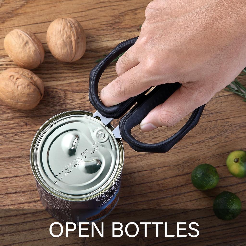 LIVINGO Kitchen Forged Stainless Steel Removable Cooking Scissors with Rubber Soft Grip Safety Carrying Used To Cut Wild Roast Washable Kitchen 2