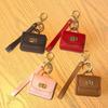 Keychain Pendant Mini Handbag Charm Key Chain with Versatile Hanging Buckle Wear-Resistant Imitation Leather