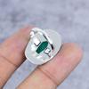 Green Onyx Gemstone Handmade 925 Sterling Silver Jewelry Ring Size 7.5 M-2605