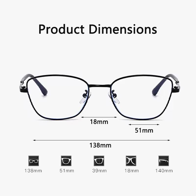 Xiaomi Women Photochromic Anti Blue Light Glasses, Clear to Grey, UV400, Metal Frame, Eyewear
