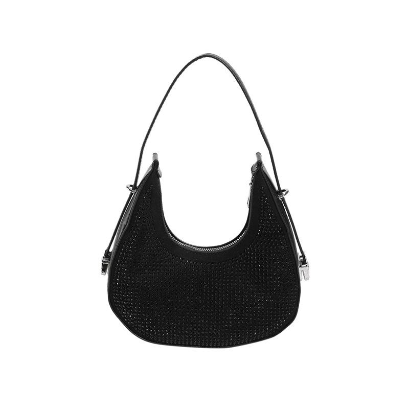 Chain Diamonds PU Leather Crossbody Bags for Women Summer Shoulder Handbags Female Solid Color Cross Body Bag