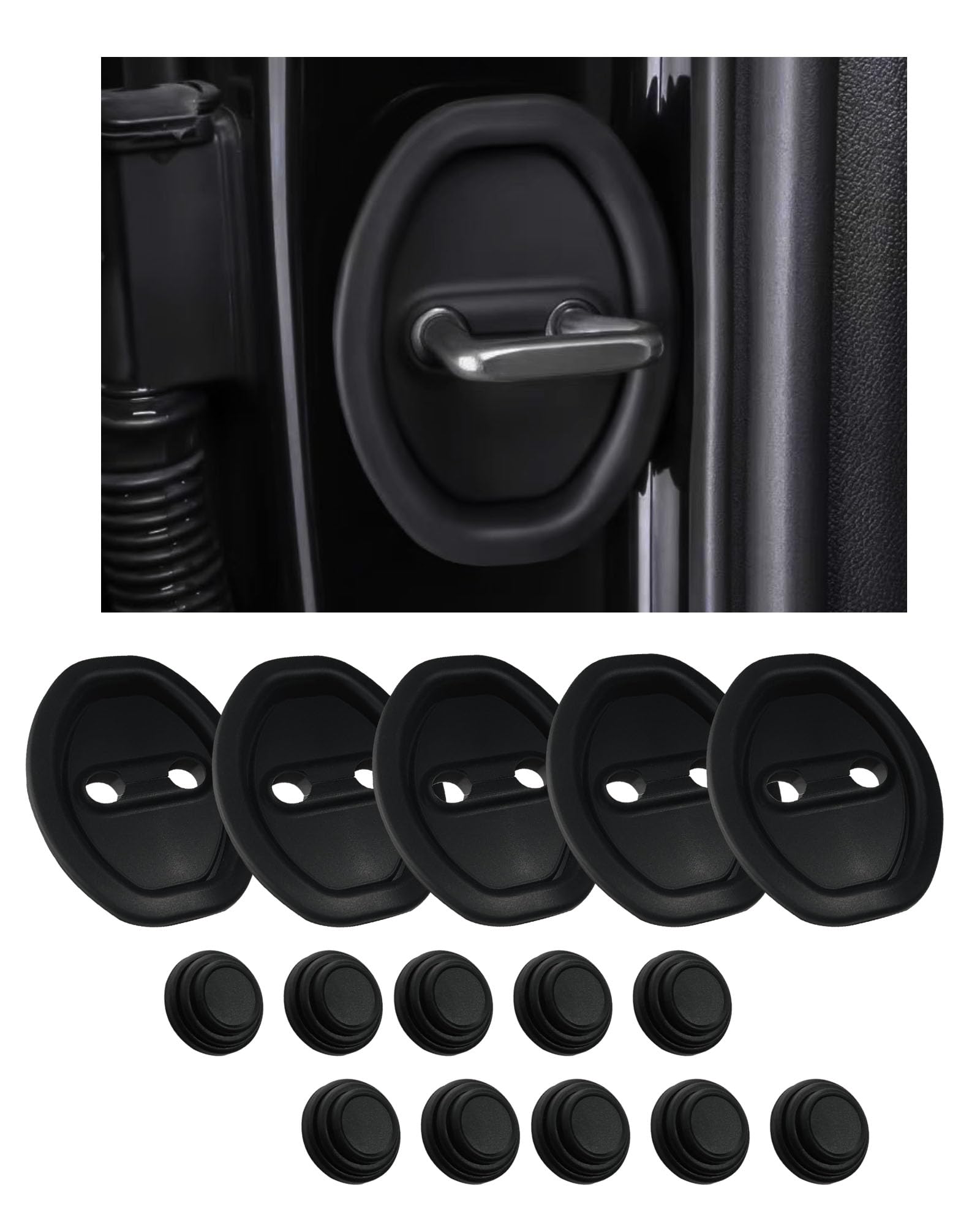 

Черный демпфер двери, Шумоизолирующий амортизатор двери, Совместим с Honda ZR-V, RZ3, RZ4, чёрный