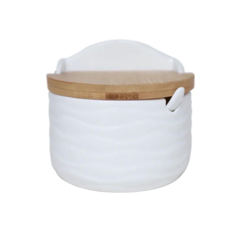 Nordic Ceramic Seasoning Pot Household Seasoning Pot Spice Pot Salt Pot Kitchen Household Seasoning Container Spice Jar