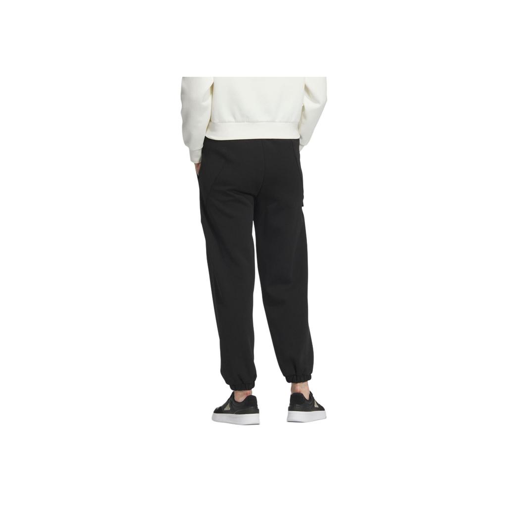 Adidas FW24 Small Logo Tracksuit Series Fashion Comfortable Versatile Elastic Cuff Knitted Sports Pants Women Bottoms Black JJ3561