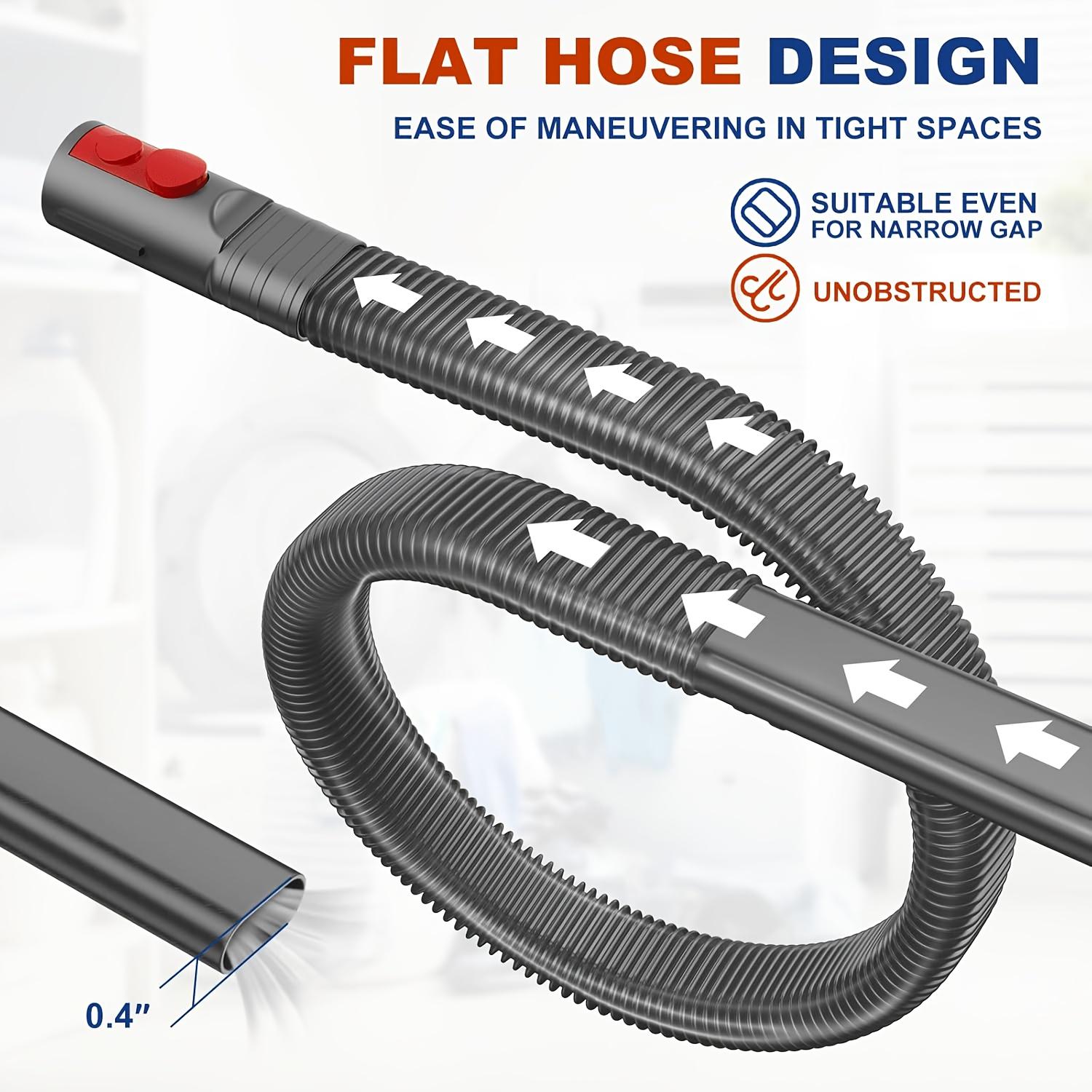 

1pc Dryer Vent Cleaner And Lint Remover Vacuum Attachment, Cleaning Tool Suitable for V15/V12/V11/10/V8/V7 Vacuum Cleaners, Dryer Vent Lint System Grey-2