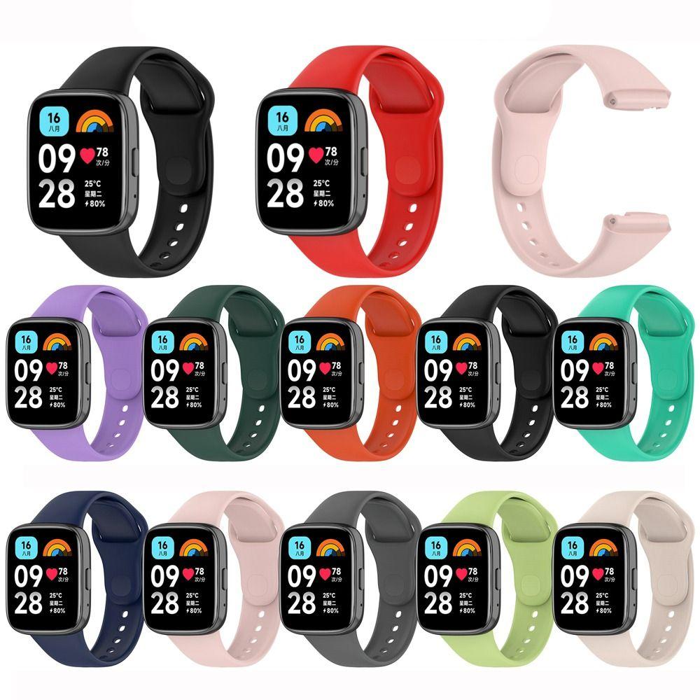 Silikonový řemínek pro chytré hodinky Redmi Watch 3 Active Náhradní sportovní náramek pro řemínek Redmi Watch 3 Active