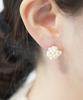 Alleun Silver 925 Freshwater Bold Pearl Earrings Popcorn
