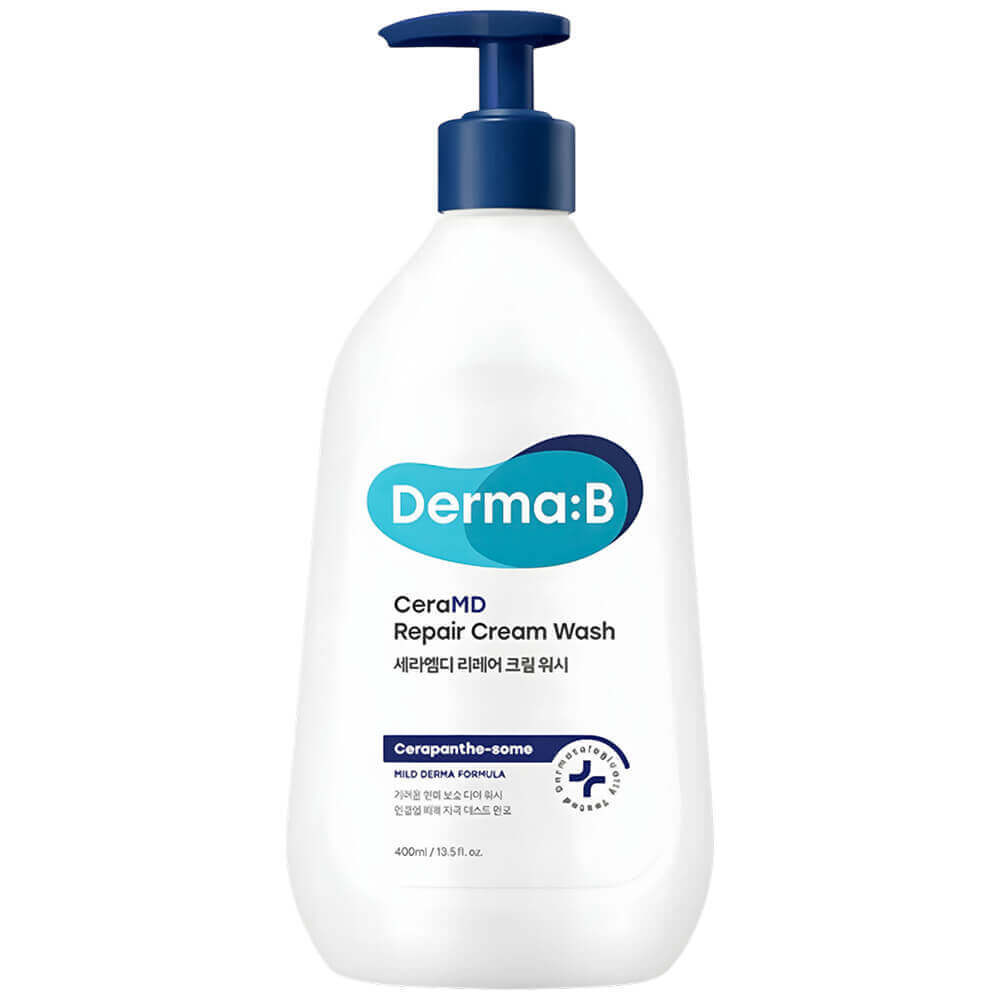 Derma:B CeraMD Repair Cream Wash 400ml /  Soothing, Nourishing, Moisturizing, Korean Cosmetics, Kbeauty