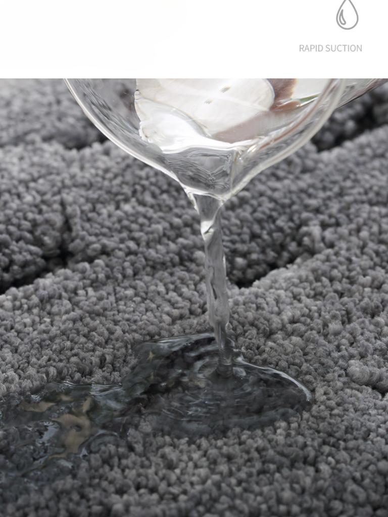 Sponge Bathroom Cashmere Thickening Mat Bath Non-slip Carpets In Wash Basin Bathtub  Floor Rug Shower Room Doormat Memory Foam 3D Pad