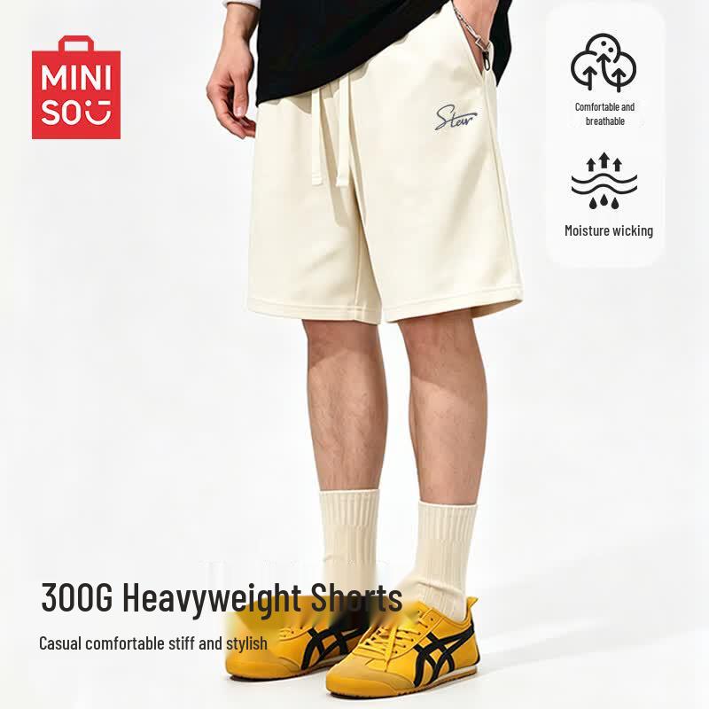MINISO Men s Summer Heavyweight Breathable Casual Sport Shorts L