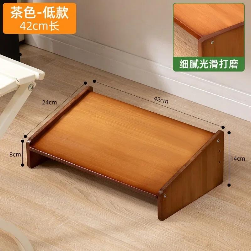 Reposapiés sencillo y moderno para escritorio de oficina, reposapiés para baño, inodoro, reposapiés de madera, taburete para el hogar, plataforma elevada debajo de la mesa