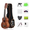 21 Inch Concert Ukulele Acoustic Hawaii Little Guitar +Tuner +Pick +Strap