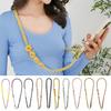 Hand Braided Phone Lanyard Bohemian Flower Design Crossbody Adjustable Wide Shoulder Strap Bag Key Badge Lanyard with Metal Hook