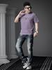 European Style Round Neck Short-Sleeve T-Shirt for Men, 2026 Summer New Trendy Embroidered Distressed Top Half-Sleeve Tee for Men