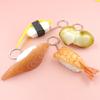Simulation Fake Sushi Model Keychain Fun Japanese Keychain Rice Ball Salmon Model Sushi Keychain Pendant Food Mold Decoration