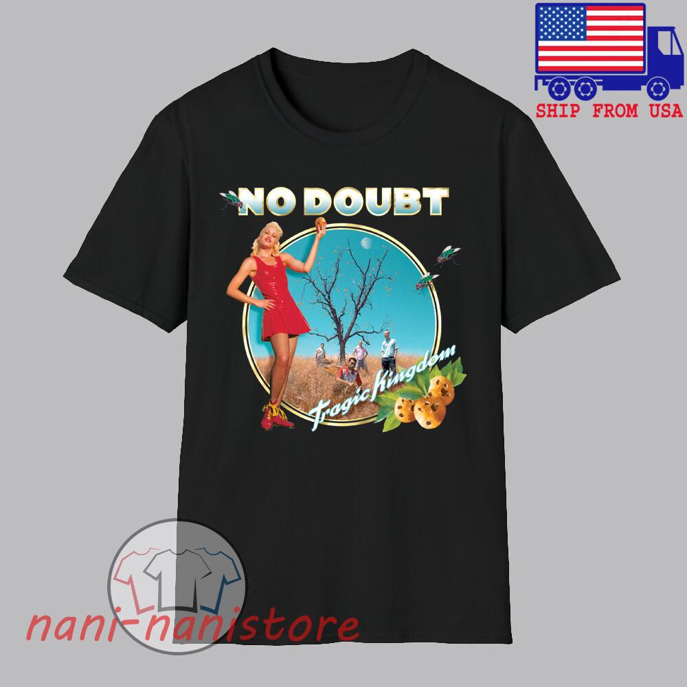 NO DOUBT Tragic Kingdom Men#039;s Black Size S5XL Unisex T-Shirt L