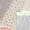 1 piece  5D silver nail stickers metal mini star nail art stickers high quality exquisite decals self-adhesive nail art stickers