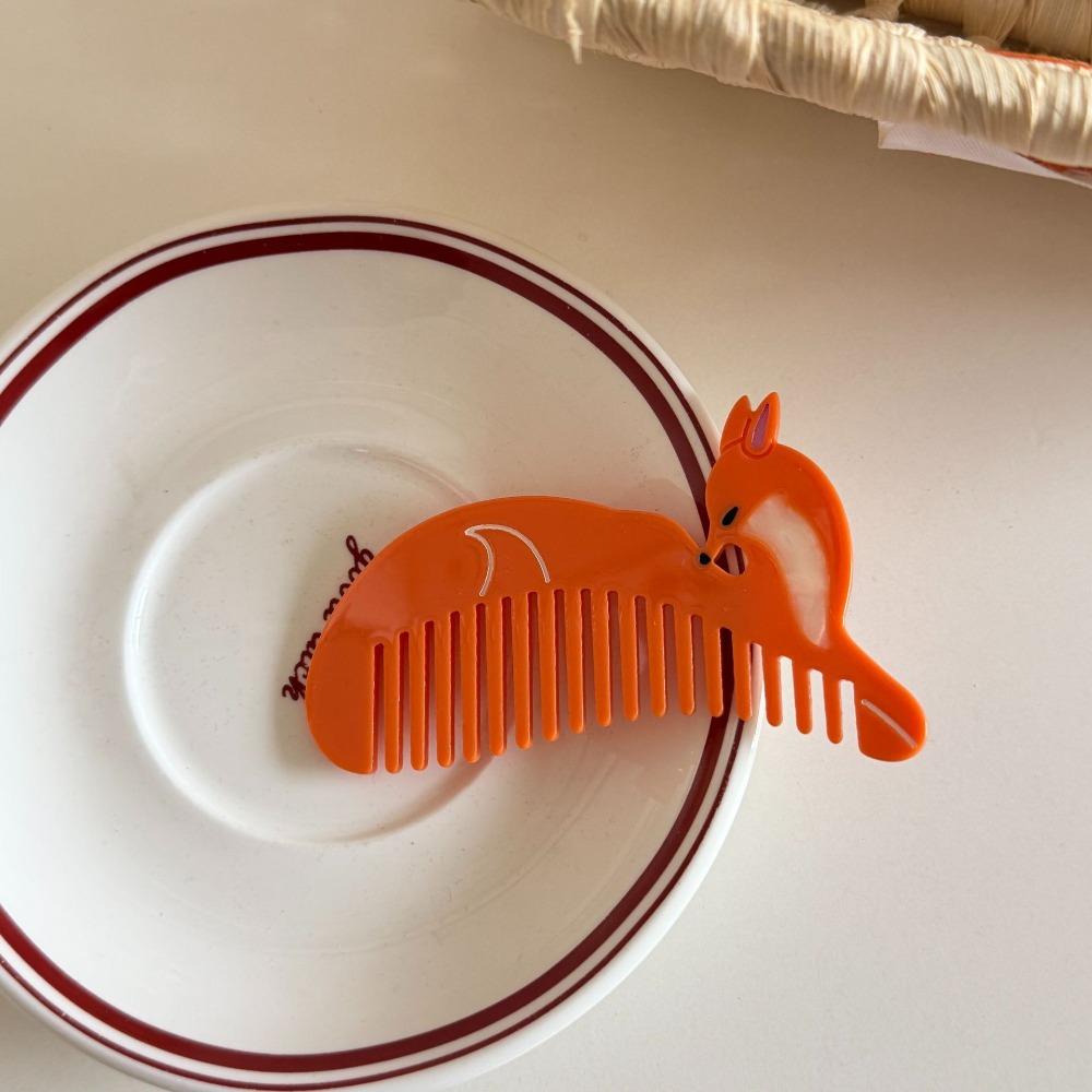 

Acetic Acid Animal Acetate Comb Puppy Hairdressing Combs Portable Cartoon Makeup Comb Student Style 11