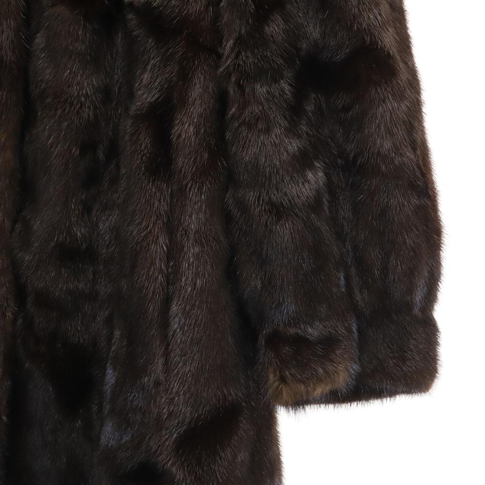 MITSUKOSHI Kožešinový kabát 9 Hnědý SAGAMINK Dámský Použitý