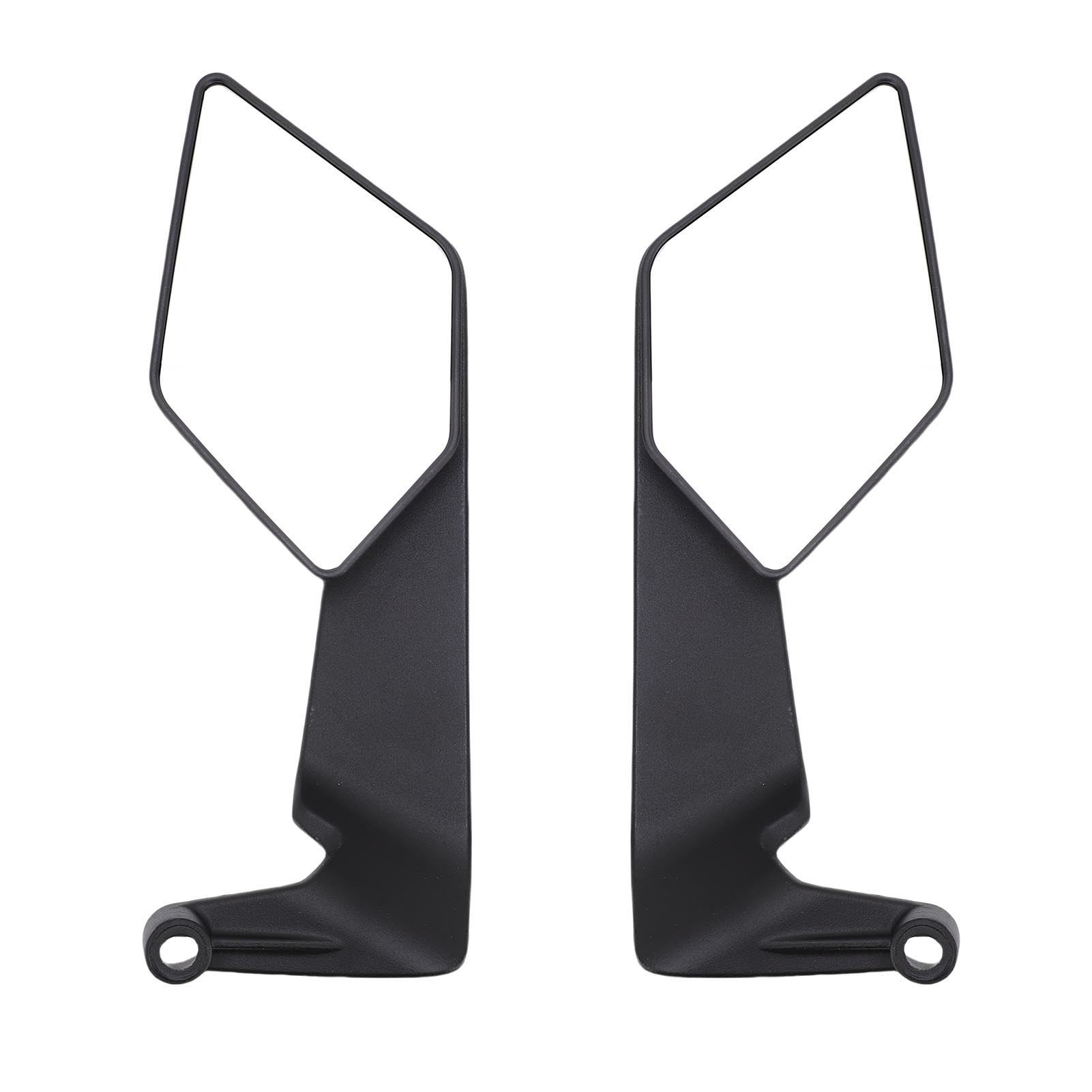 Motorcycle Wind Wing Side Rearview Mirrors Aluminium Alloy Adjustable 360 degrees  Rotating Rear View Mirrors