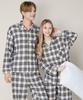 [BYC] Unisex Cotton Fleece Blue Check Pajama Set [Shipped from Korea] 100% Authentic